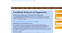 Desktop Screenshot of portlandschoolofhypnosis.com