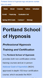 Mobile Screenshot of portlandschoolofhypnosis.com